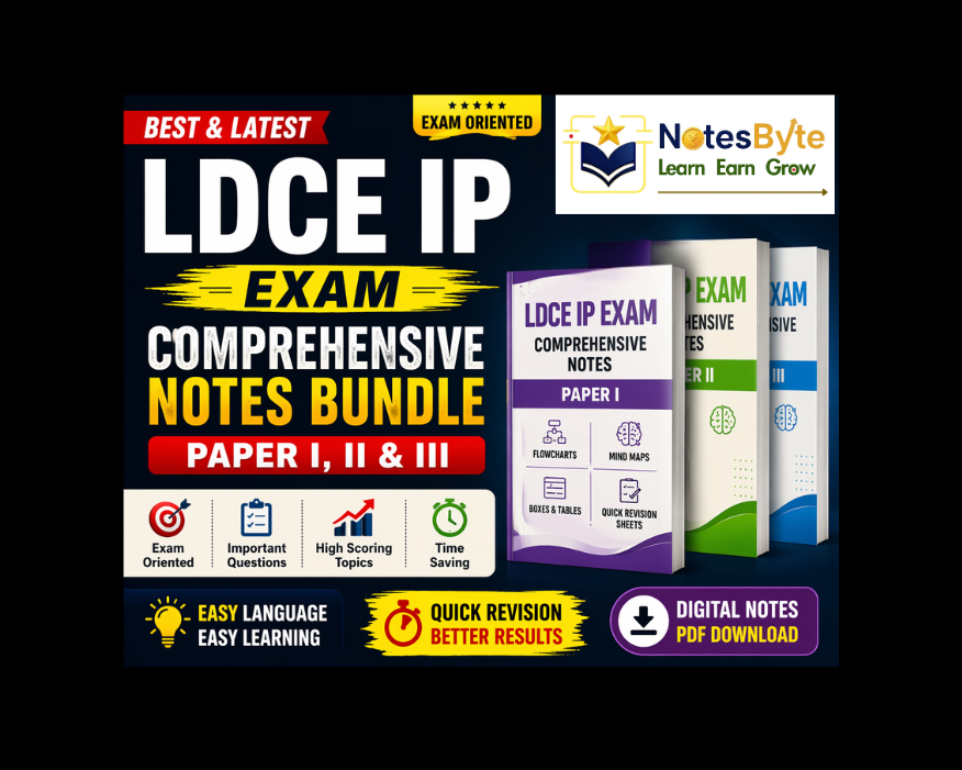 NotesByte - Buy & Sell Quality Study Notes for Competitive Exams